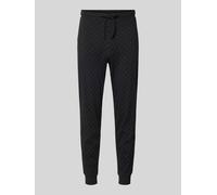 JOOP! Collection Sweatpants mit Logo-Muster und elastischem Bund in BLACK, Größe XL