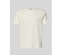 JOOP! Collection T-Shirt mit Logo-Stitching Modell 'Priamo' in Offwhite, Größe L