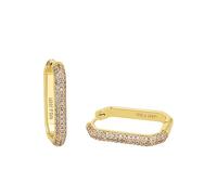 JOOP! Creolen 925 Sterling Silber Damen Ohrschmuck, mit Zirkonia synth., 2,6 cm, Pink, Kommt in Schmuck Geschenk Box, 2038946