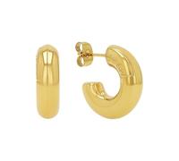JOOP! Creolen Edelstahl Damen Ohrschmuck, 1,9 cm, Gold, Kommt in Schmuck Geschenk Box, 2039843