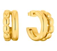 JOOP! Damen Creolen 2035879 Edelstahl gelbgold IP