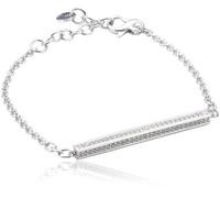 Joop Damen-Armband Zirkonia weiss 195 cm 925 Sterling Silber JPBR90353A195