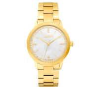 JOOP! Damen Armbanduhr 2035602 gelbgold IP Zirkonia
