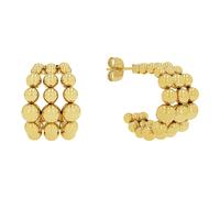 JOOP! Damen Creolen Kugeln Edelstahl vergoldet