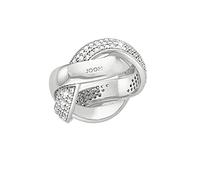Joop! Damen-Damenring 925er Silber 132 Zirkonia 56 Silber 32013221