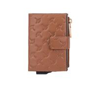 Joop! Leggero Stampa leggero stampa Kreditkartenetui RFID Schutz Leder 7 cm braun
