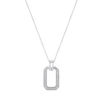 Joop! Kette mit Anhänger – 925 Sterling Silber, Zirkonia synth., 42+3 cm, Weiß, Geschenkbox