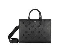 Handtasche JOOP "decoro stampa aurelia handbag lhz", Damen, Gr. B/H/T: 36cm x 27,5cm x 17cm, schwarz, Polyurethan (PU), Taschen Handtasche (85931831-0)