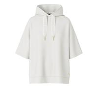 JOOP! Damen Hoodie Kurzarm - Tavi, Sweatshirt mit Kapuze, Loungewear, Baumwoll-Mix, einfarbig Weiß / S S Weiß