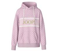 JOOP! Damen Hoodie - Loungewear, Kapuzenpullover, Muster, Logo Rosa/Grün XL