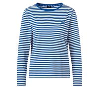 JOOP! Damen Langarm-Shirt - Loungewear, Longsleeve, Rundhals, Jersey, gestreift, Cotton Stretch Blau/Weiß XL