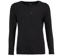 JOOP! Damen Langarmshirt mit Logo-Print - Cosy, Longsleeve, Rundhals, Cotton Stretch Schwarz XS