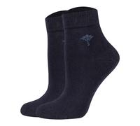 JOOP! Damen Quartersocken, 2er Pack - Daily Glam Organic GOTS Quarter, Baumwoll-Mix, uni 39-42 Blau