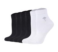 JOOP! Damen Quartersocken, 6er Pack - Daily Glam Organic GOTS Quarter, Baumwoll-Mix, uni 39-42 Mehrfarbig