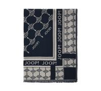JOOP! Damen Schal - Webschal, Cornflower, Logo, Jacquard, Bicolor Blau