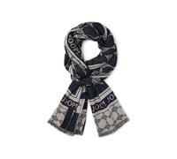 JOOP! Damen Schal - Webschal, Cornflower, Logo, Jacquard, Bicolor One size Blau