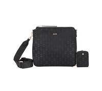 Schultertasche JOOP "collana tessuto jasmina shoulderbag mvz" Gr. B/H/T: 27 cm x 25 cm x 7 cm, schwarz (black) Damen Taschen (79277601-0) black