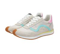 JOOP! Damen Sneaker - Misto Leone Sneaker xc6, Turnschuh, Schnürung, Logo Beige/Blau/Rosa EUR 38