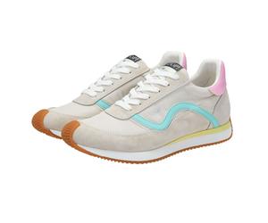 JOOP! Damen Sneaker - Misto Leone Sneaker xc6, Turnschuh, Schnürung, Logo Beige/Blau/Rosa / EUR 38 38 Mehrfarbig