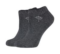 JOOP! Damen Sneakersocken, 2er Pack - Daily Glam Organic GOTS Sneaker, Baumwoll-Mix, uni 35-38 Anthrazit