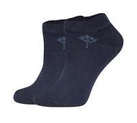 JOOP! Damen Sneakersocken, 2er Pack - Daily Glam Organic GOTS Sneaker, Baumwoll-Mix, uni 39-42 Blau