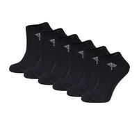 JOOP! Damen Sneakersocken, 6er Pack - Daily Glam Organic GOTS Sneaker, Baumwoll-Mix, uni 39-42 Schwarz
