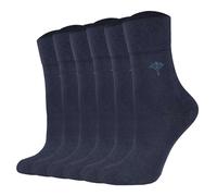 JOOP! Damen Socken, 6er Pack - Daily Glam Organic GOTS Socks, Baumwoll-Mix, uni Dunkelblau 35-38