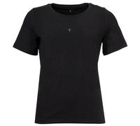 JOOP! Damen T-Shirt mit Logo-Print - Cosy, Kurzarm, Rundhals, Cotton Stretch Schwarz L