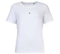 JOOP! Damen T-Shirt mit Logo-Print - Cosy, Kurzarm, Rundhals, Cotton Stretch Weiß XS