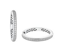 Creolen für Damen, Sterling Silber 925, Zirkonia JOOP! Silber 001 (Artikelnummer: 4Z550/50X001)