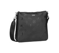 Schultertasche JOOP "Decoro Stampa Jasmina Shoulderbag Mvz", Damen, Gr. B/H/T: 27cm x 25,5cm x 6cm, schwarz, Lederimitat, Taschen, Handtasche Damen Umhängetasche mit zusätzlichem Reißverschlussetui (4