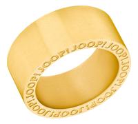 Fingerring JOOP "2035899/-900/-901/-902/-903/-904/-905" Fingerringe Gr. 64, Edelstahl, 10 mm, gelb (gelbgoldfarben) Damen Fingerringe Edelstahl (98697136-64)