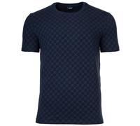 T-Shirt JOOP "Leisure", Herren, Gr. XXL, blau (navy), Obermaterial: 95% Baumwolle, 4% Elasthan, 1% sonstige Fasern, modisch, Basic hüftbedeckend, Rundhals, Kurzarm, Shirts, mit Cornflower-Alloverprint