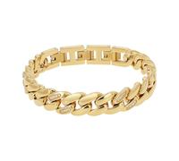 JOOP! Armband Edelstahl Damen Armschmuck, mit Zirkonia synth., 19+3 cm, Bicolor, Kommt in Schmuck Geschenk Box, 2039843