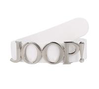 Joop! Gürtel Leder 100 cm silberfarben