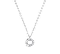 JOOP! Halskette aus 925 Sterling Silber für Damen, Halsschmuck, teilw. mit Schmuckstein, Silber 925 rhodiniert, Kommt in passender Schmuckbox