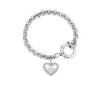JOOP! Halskette aus 925 Sterling Silber für Damen, Halsschmuck, teilw. mit Schmuckstein, Silber 925 rhodiniert, Kommt in passender Schmuckbox