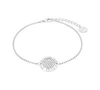 Joop! Halskette aus 925 Sterling Silber für Damen, Halsschmuck, teilw. mit Schmuckstein, Silber 925 rhodiniert, Kommt in passender Schmuckbox