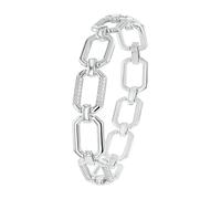 Joop! Halskette aus 925 Sterling Silber für Damen, Halsschmuck, teilw. mit Schmuckstein, Silber 925 rhodiniert, Kommt in passender Schmuckbox