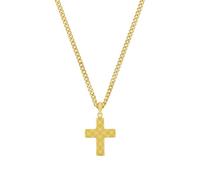Kette mit Anhänger Herren, Gold, Kreuz, 1,3 mm 2039828