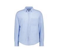 JOOP! Hemd Herren Regular Fit Langarm Baumwolle-Leinen blau, L
