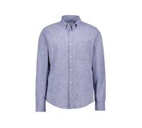 JOOP! Hemd Herren Regular Fit Langarm Baumwolle-Leinen blau, M