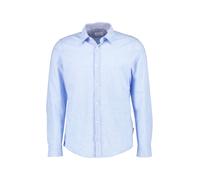 JOOP! Hemd Herren Slim Fit Langarm Baumwolle-Leinen blau, XL