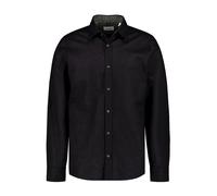 JOOP! Hemd Herren Slim Fit Langarm Baumwolle-Leinen Schwarz, S