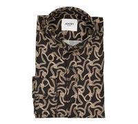 Langarmhemd JOOP JEANS "Hanson3", Herren, Gr. XXL, N-Gr, schwarz, Web, Obermaterial: 100% Baumwolle, gemustert, mehrfarbig, casual, regular fit normal, Rundhals, Langarm Ärmel mit Ärmelschlitz,eingese