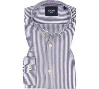 JOOP! Hemd Herren Slim Fit Langarm Leinen blau, XXL