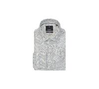Langarmhemd JOOP "Pio", Herren, Gr. 40, N-Gr, beige (medium blau), Web, Obermaterial: 55% Viskose, 45% Baumwolle, unifarben, tailliert normal, 2-Knopf-Manschette, Hemden (83736917-40) medium blau