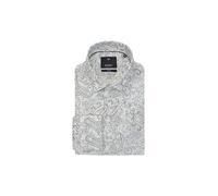 Langarmhemd JOOP "Pio", Herren, Gr. 42, N-Gr, beige (medium blau), Web, Obermaterial: 55% Viskose, 45% Baumwolle, unifarben, tailliert normal, 2-Knopf-Manschette, Hemden (83736917-42) medium blau