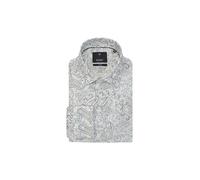 Langarmhemd JOOP "Pio", Herren, Gr. 43, N-Gr, beige (medium blau), Web, Obermaterial: 55% Viskose, 45% Baumwolle, unifarben, tailliert normal, 2-Knopf-Manschette, Hemden (83736917-43) medium blau