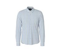 Langarmhemd JOOP "Pit", Herren, Gr. 43, N-Gr, lt, pastel blau, Web, Obermaterial: 60% Leinen, 40% Baumwolle, slim fit, 2-Knopf-Manschette, Hemden, Leinehemd, schmale Passform, Kentkragen (35469852-43)